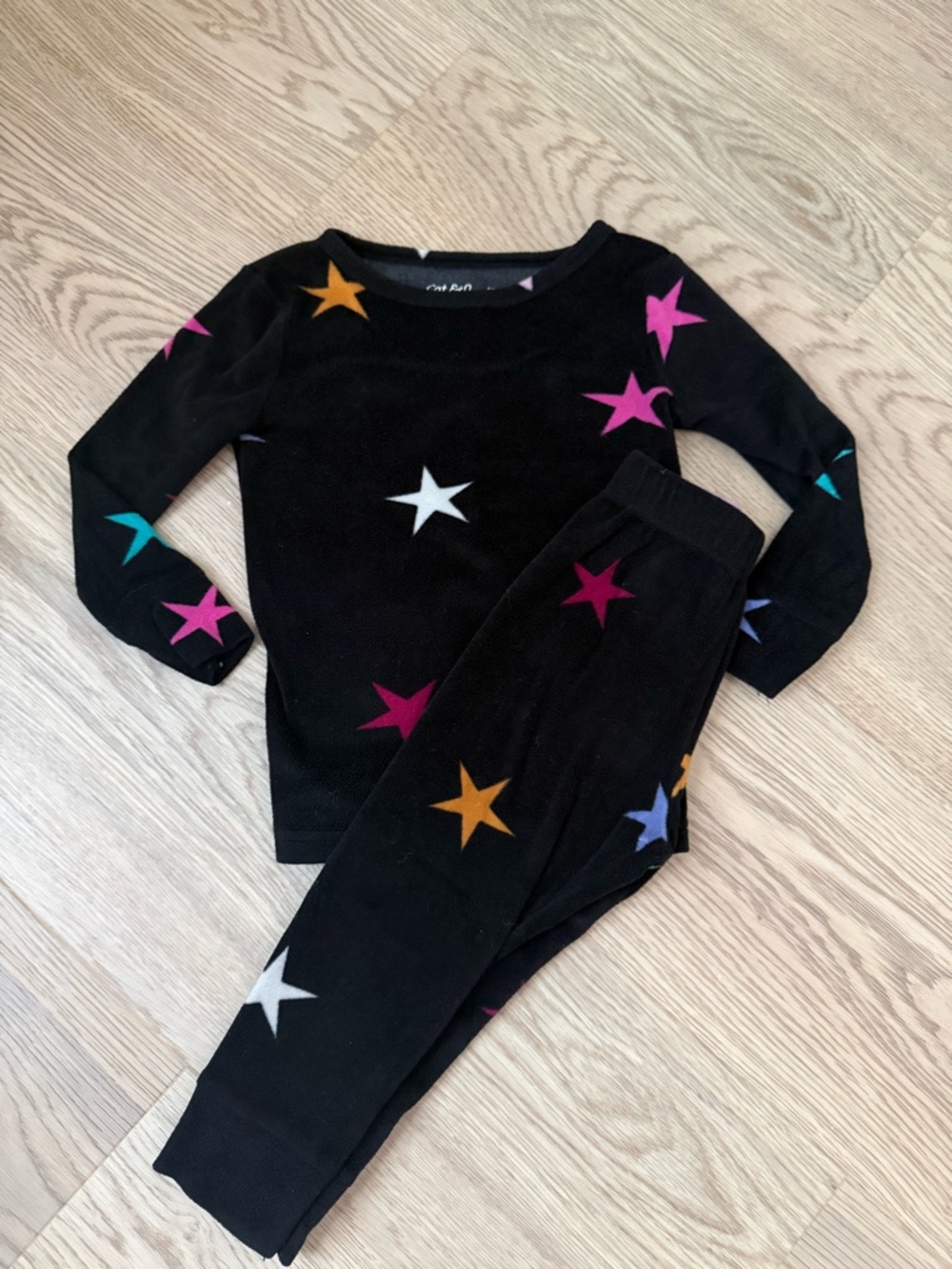 Cat & Jack Toddler Girl Velour Star PJs